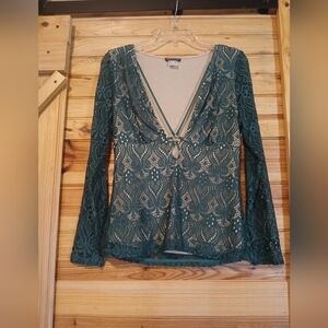 Green Venus Blouse Size Small